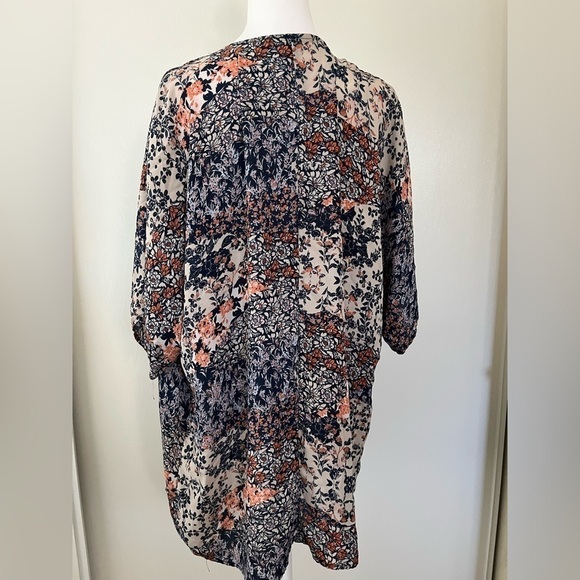 Liberty Love Open Front Kaftan Mixed Print 2XL - Picture 3 of 5
